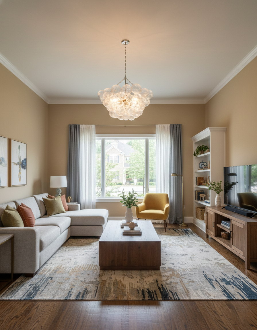 Talia Glass Chandelier