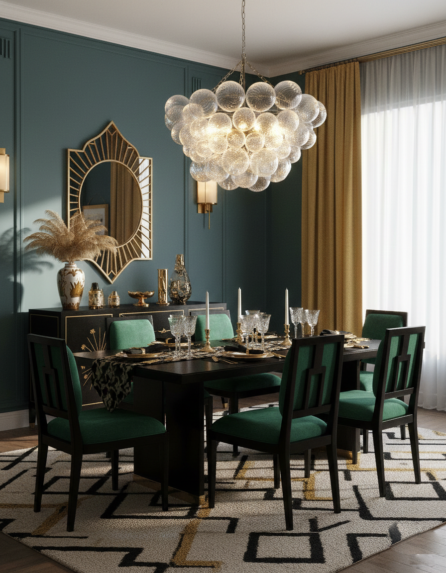 Talia Glass Chandelier