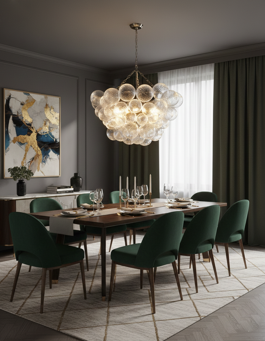 Talia Glass Chandelier