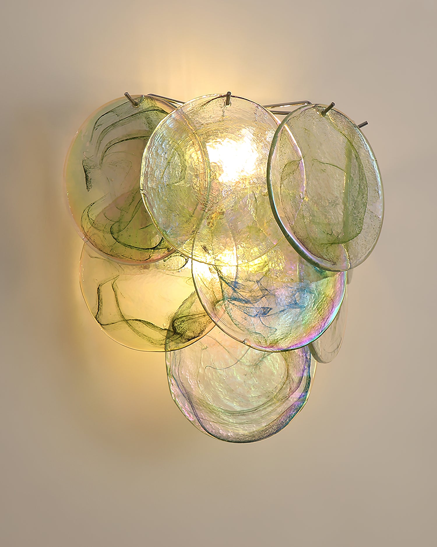 Talia Glass Wall Lamp 13.7″- 14.5″