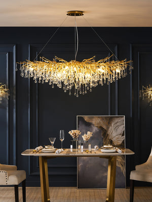 Teardrop Crystal Chandelier