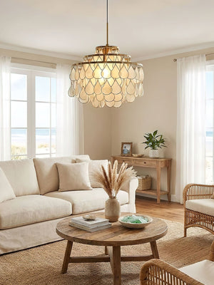 Teardrops Shell Chandelier