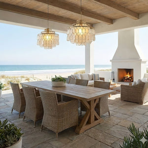 Teardrops Shell Chandelier