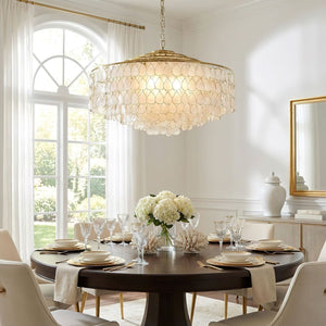 Teardrops Shell Chandelier