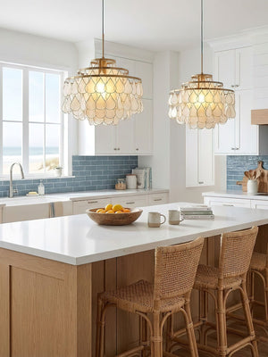 Teardrops Shell Chandelier