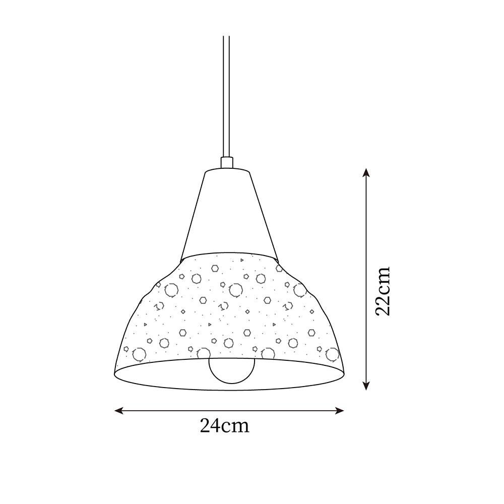 Tera Pendant Lamp 9.4″- 8.6″ - Docos