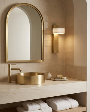 Tersus Alabaster Wall Sconce