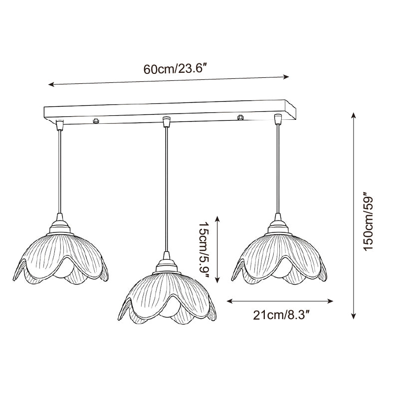 Lustro Pendente Tervik — Desenhos técnicos 2