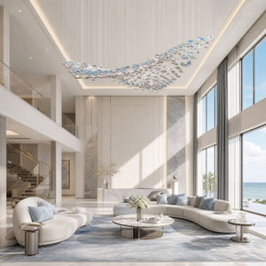 The Flying Surge LED Chandelier | Custom Size & Made-to-Order Lighting for Luxury Homes & Commercial Spaces