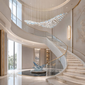 The Flying Surge LED Chandelier | Custom Size & Made-to-Order Lighting for Luxury Homes & Commercial Spaces