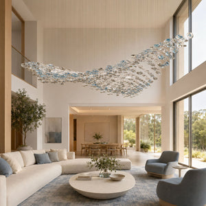 The Flying Surge LED Chandelier | Custom Size & Made-to-Order Lighting for Luxury Homes & Commercial Spaces