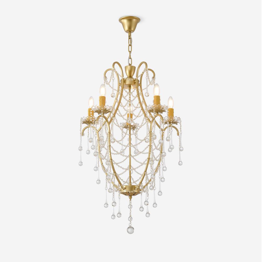 Theresa Crystal Chandelier 21.7″- 33.5″ - Docos