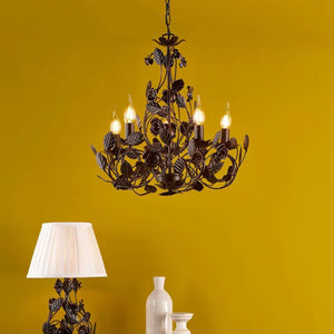 Rosaio Wrought Iron Chandelier