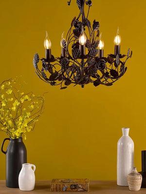 Rosaio Wrought Iron Chandelier