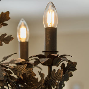 Thicket Oak Leaf Chandelier