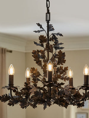 Thicket Oak Leaf Chandelier