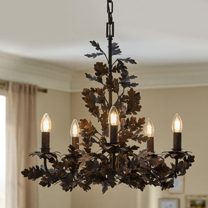 Thicket Oak Leaf Chandelier