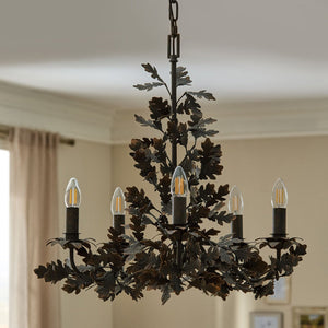 Thicket Oak Leaf Chandelier