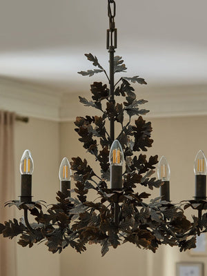 Thicket Oak Leaf Chandelier
