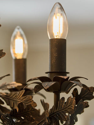 Thicket Oak Leaf Chandelier