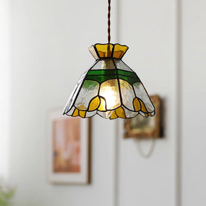 Tiffany Stained Pendant Lamp 7.1″- 5.9″