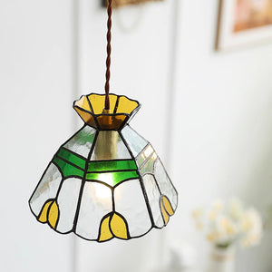 Tiffany Stained Pendant Lamp 7.1″- 5.9″ - Docos