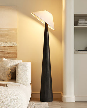 Tilt Hat Wooden Floor Lamp