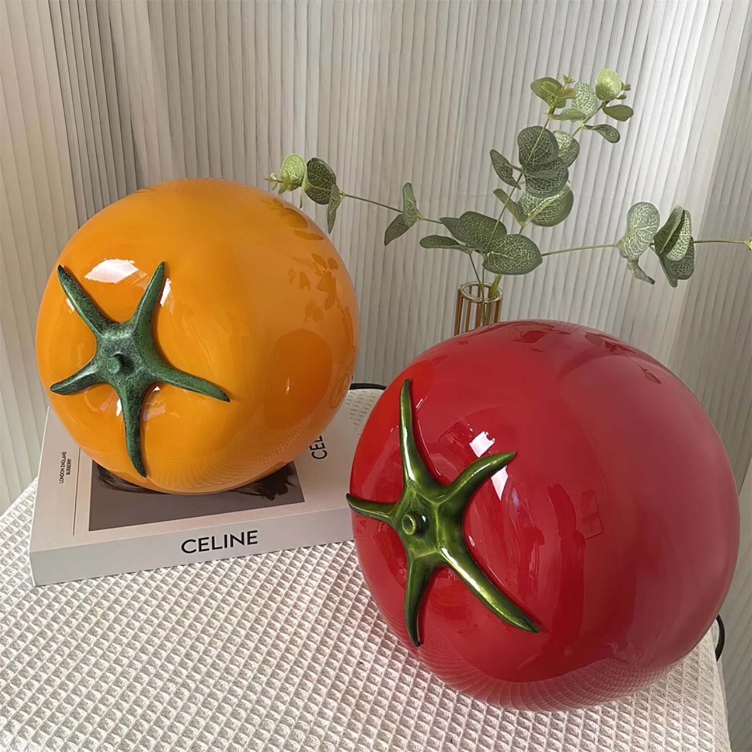 Tomato Glass Table Lamp