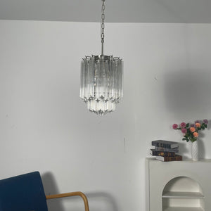 Transparant Glass Prism Chandelier