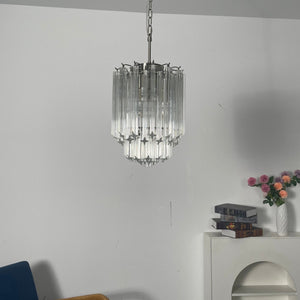 Transparant Glass Prism Chandelier