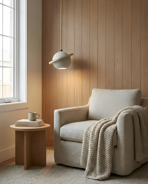 Planet Travertine Pendant Light