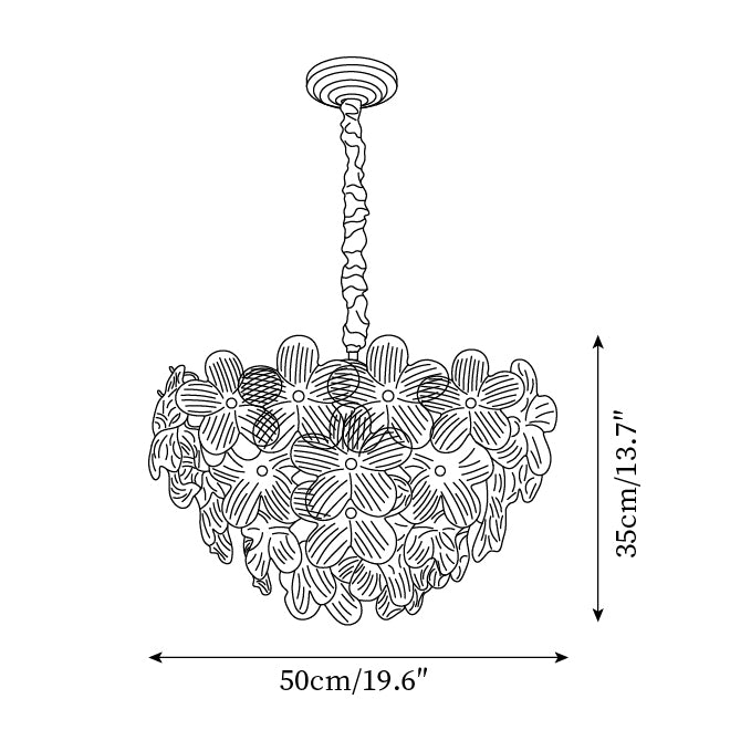 Treviso Flower Chandelier