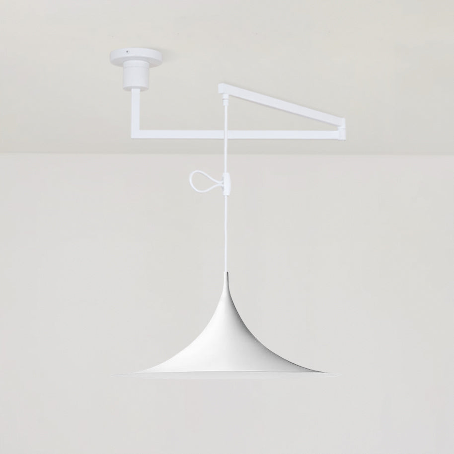 Trumpet Swing Arm Pendant Light