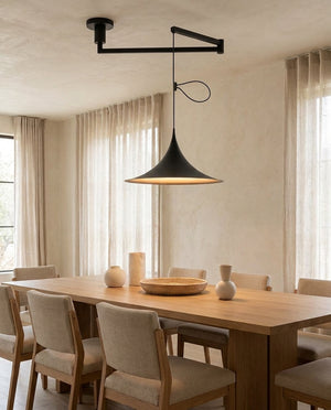 Trumpet Swing Arm Pendant Light