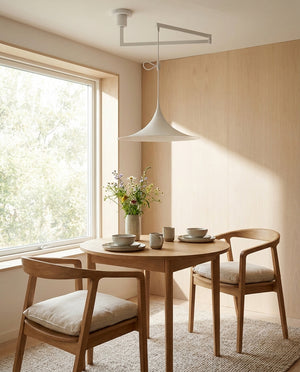 Trumpet Swing Arm Pendant Light