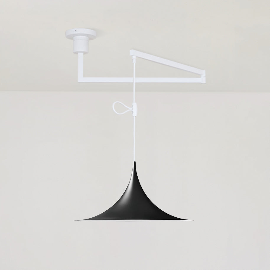 Trumpet Swing Arm Pendant Light