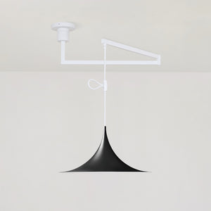 Trumpet Swing Arm Pendant Light