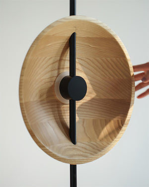 Twin Disc Wood Floor Lamp – detail 6