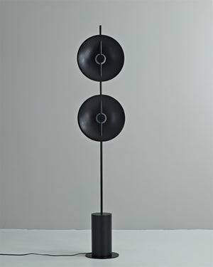 Twin Disc Wood Floor Lamp – detail 9