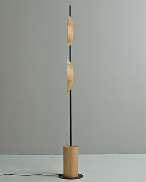 Twin Disc Wood Floor Lamp – detail 12