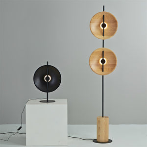 Twin Disc Wood Floor Lamp – detail 14