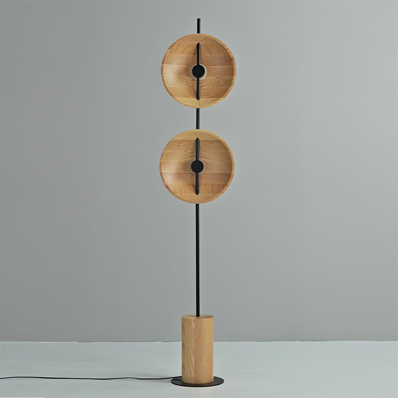 Twin Disc Wood Floor Lamp – detail 15