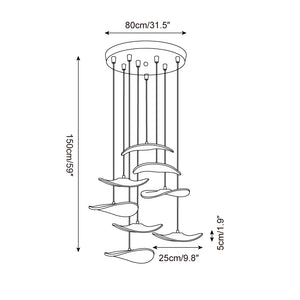 Twisora Wood Chandelier