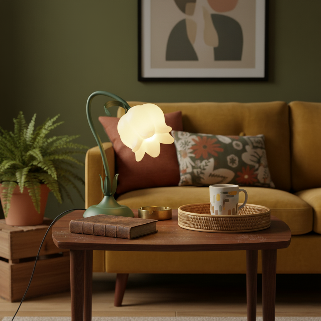 Twist Tulip Flower Table Lamp