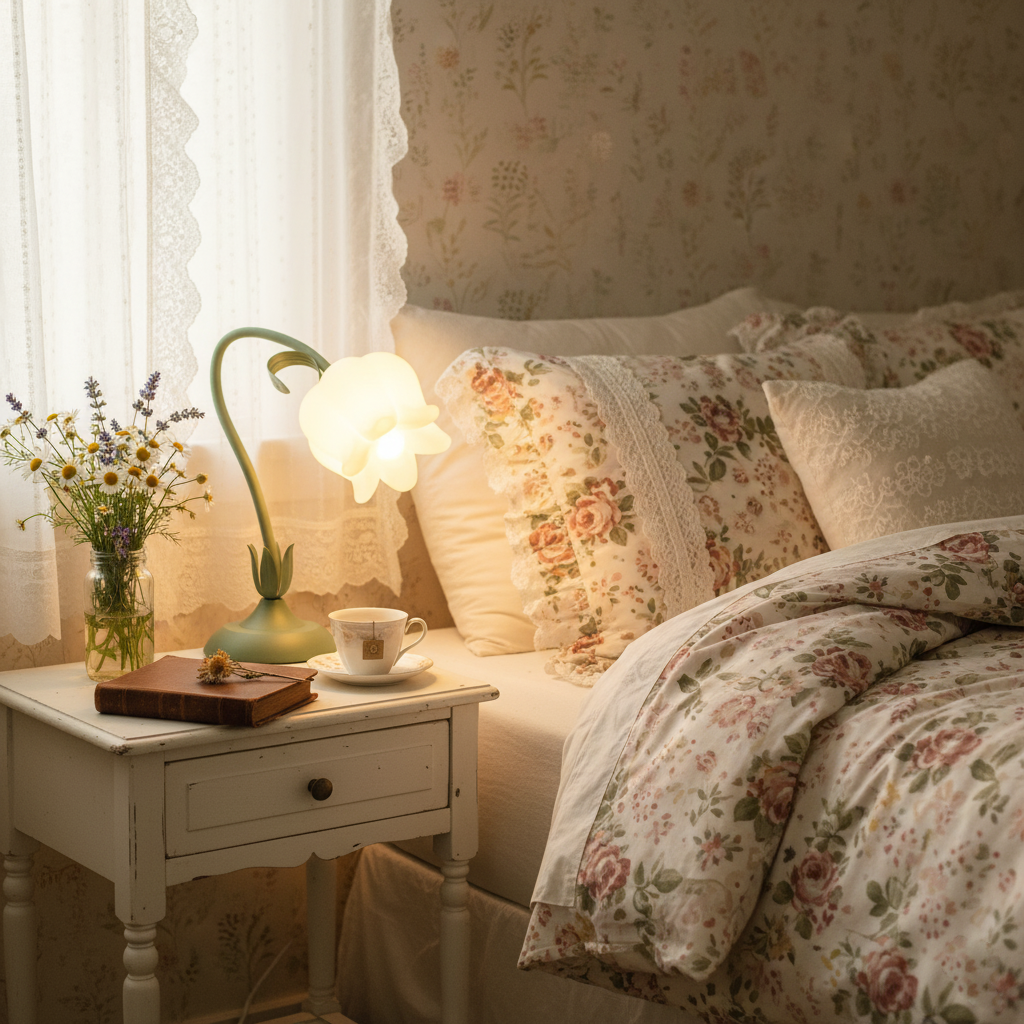 Twist Tulip Flower Table Lamp