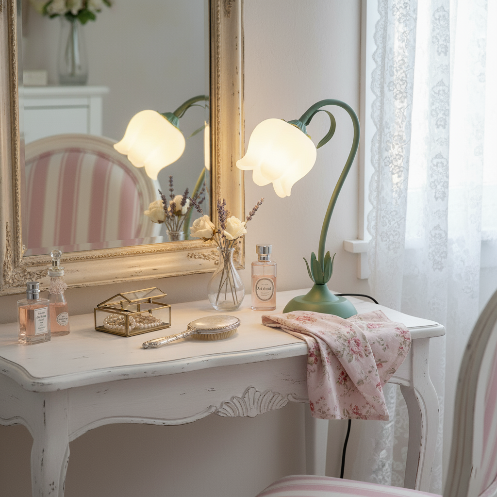 Twist Tulip Flower Table Lamp