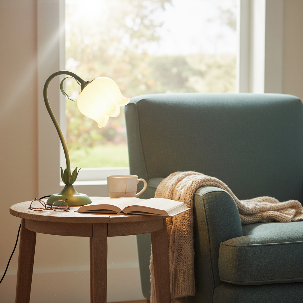 Twist Tulip Flower Table Lamp