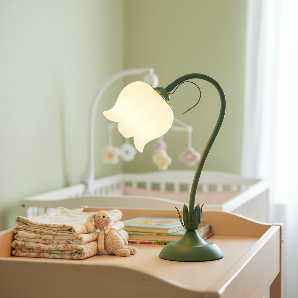 Twist Tulip Flower Table Lamp