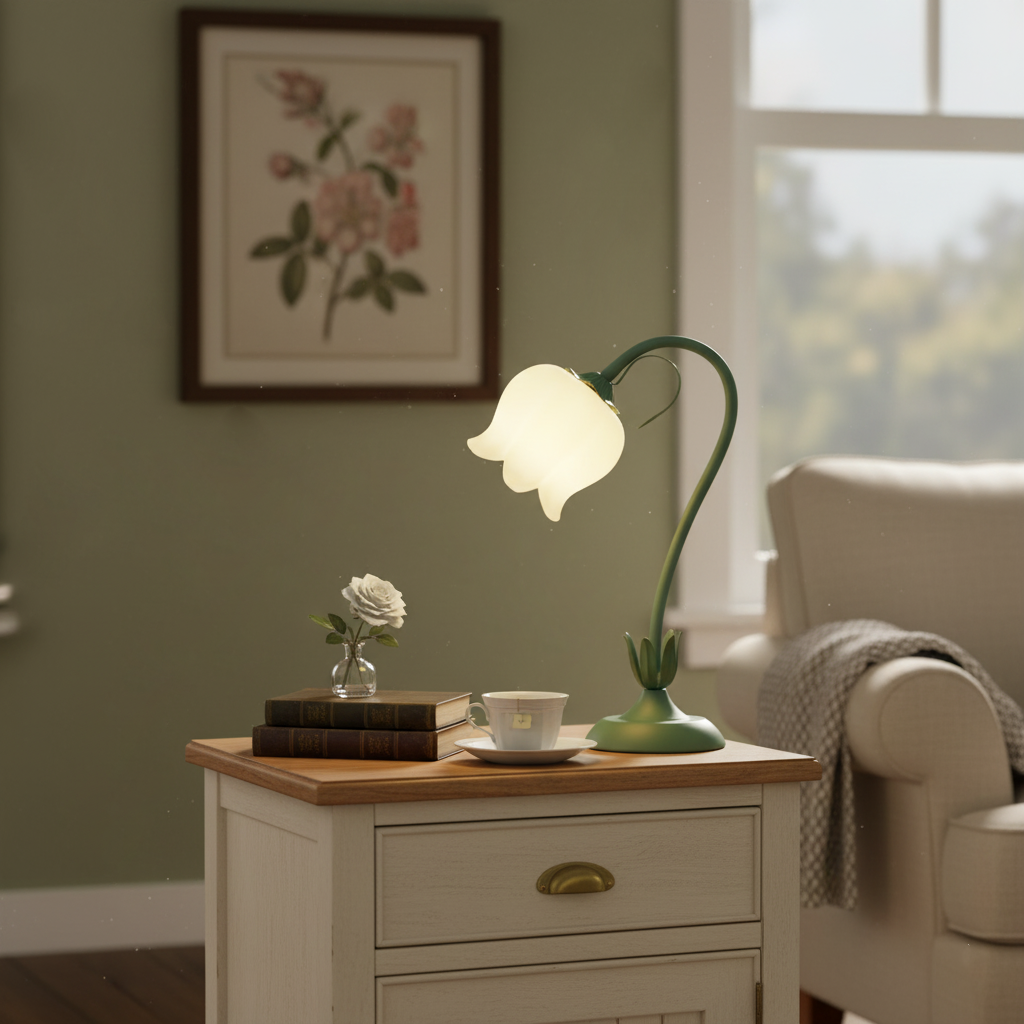 Twist Tulip Flower Table Lamp