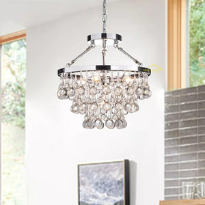Unique Tiered Crystal Chandelier